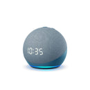 Amazon Echo Dot 5th Gen con reloj asistente virtual Alexa pantalla integrada
