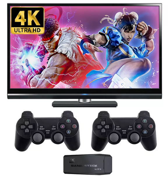 Consola Juegos Inalámbrica Game Stick Lite 4K 2.4g 64gb Ps1 Emuladores