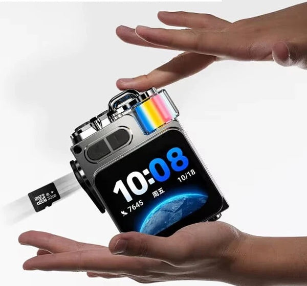 Parlante Metalico Bluetooth Con Pantalla Tactil Dk08 Rgb
