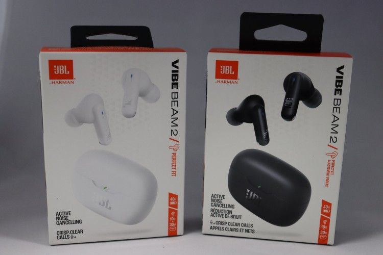 JBL Vibe Beam 2 – Auriculares inalámbricos con cancelación de ruido y sonido JBL Pure Bass