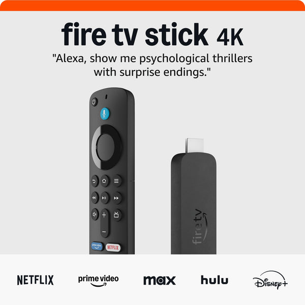 Amazon Fire TV Stick 4K – Streaming Ultra HD rápido y fácil para tu TV