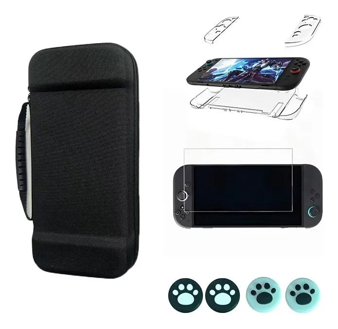 Kit 7 En 1 Protector Estuche Para Nintendo Switch 2 Maleta