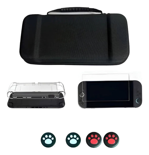 Kit 7 En 1 Protector Estuche Para Nintendo Switch 2 Maleta
