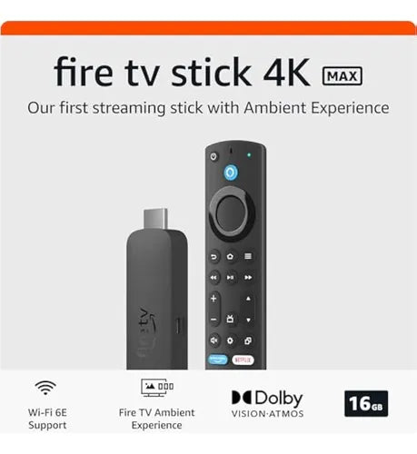 Amazon Fire TV Stick 4K Max – Streaming Ultra HD rápido y potente para tu TV