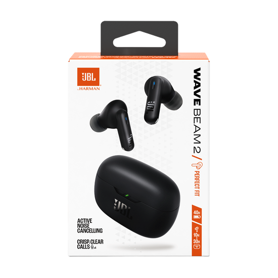JBL Vibe Beam 2 – Auriculares inalámbricos con cancelación de ruido y sonido JBL Pure Bass