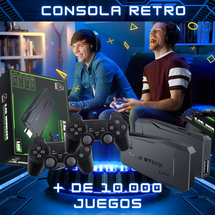 Consola Juegos Inalámbrica game stick lite 2.4g 64gb Ps1