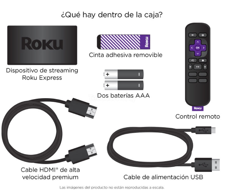 Roku Express 3960r Hd Dispositivo De Streaming tu tv en smart tv con Control Remoto Estándar