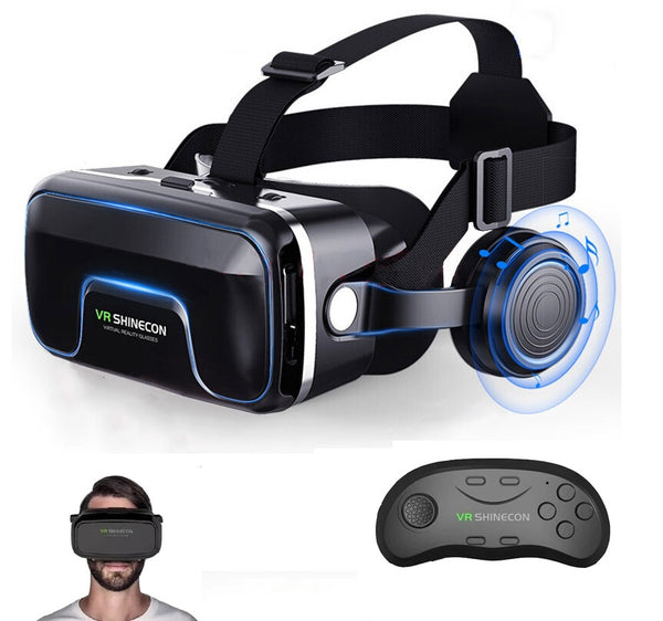 Gafas 3d Vr Shinecon + Control Gammer Polarizadas Para Cine