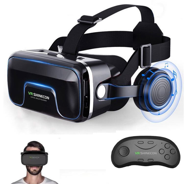 Gafas 3d Vr Shinecon + Control Gammer Polarizadas Para Cine