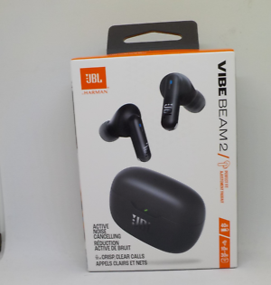 JBL Vibe Beam 2 – Auriculares inalámbricos con cancelación de ruido y sonido JBL Pure Bass