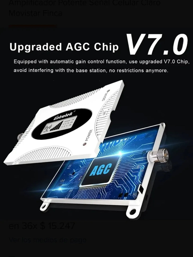 Kit Antena Amplificador De Se al Celular Potente Zona Rural