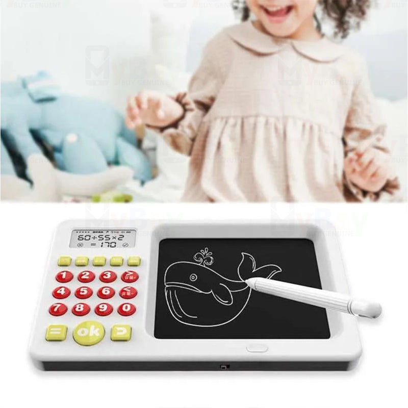 MINI TABLERO DE DIBUJO MAGICO CON CALCULADORA PARA NIÑOS